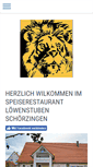 Mobile Screenshot of loewenstuben.com